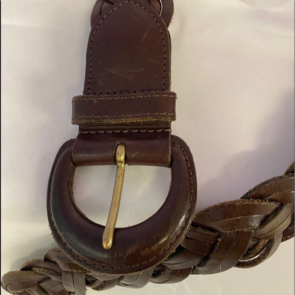 Coach Braided Brown Belt 8520 - Picture 3 of 8